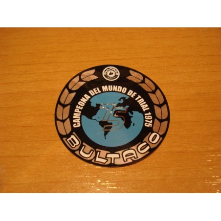 Adh. Bultaco Trial 1975 redondo