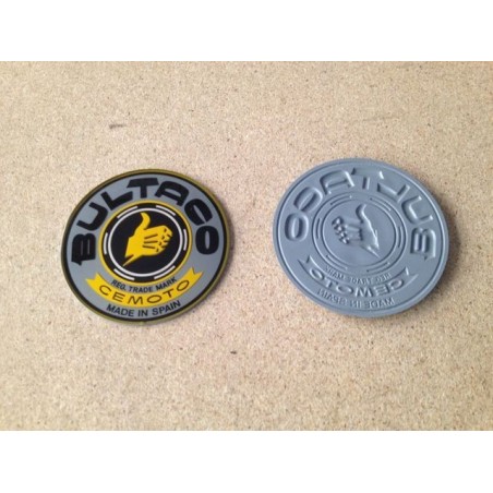 Emblema Bultaco gris metacrilato