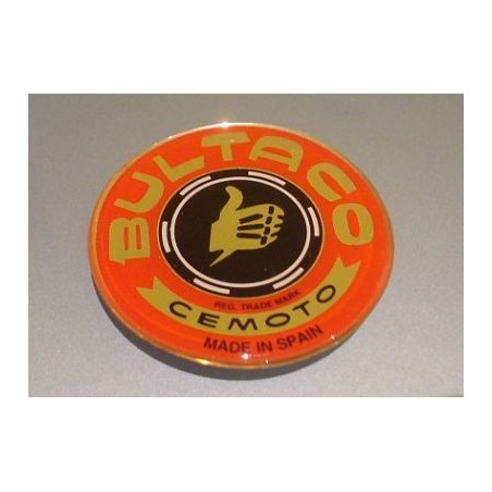 Adh. Bultaco redondo rojo