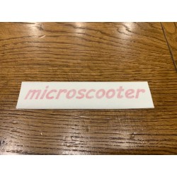 Adhesivo Microscooter rojo