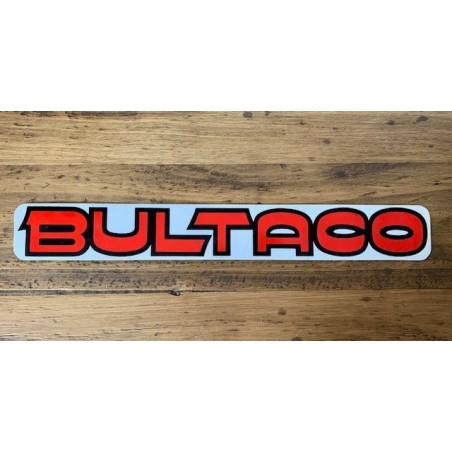 Adhesivo Bultaco rojo-negro 460mm