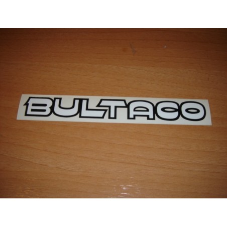 Adh. Bultaco blanco-negro