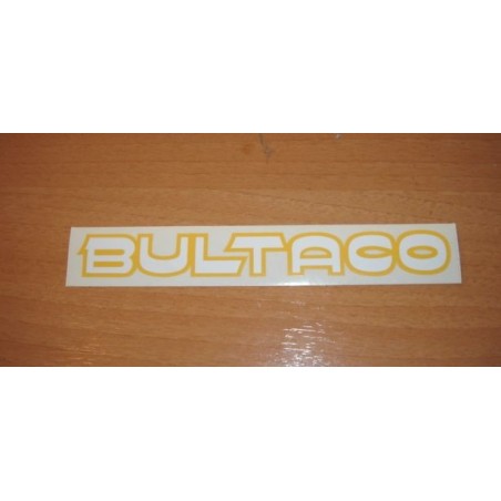 Adh. Bultaco blanco-amarill.