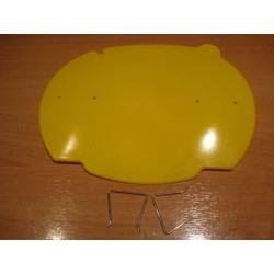 Portanúmeros Cappra amarillo plástico